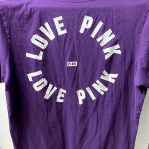 Love Pink Lace up t-shirt